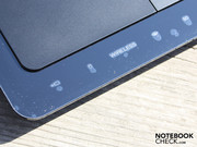 The notebook comes almost completely covered in protective plastic (status LEDs)... The notebook comes almost completely covered in protective plastic (status LEDs)...