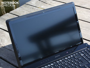 Thanks to the matte screen, the notebook is usable even outdoors. Thanks to the matte screen, the notebook is usable even outdoors.