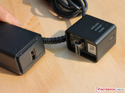 The mini router is powered by the PSU (5 V USB).