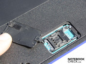 SIM card slot in the base plate (HSDPA-model)