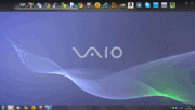 The Vaio toolbar has become standard with consumer Vaios.