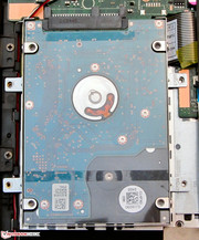 Replacing the hard drive is easy.