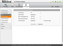 WLAN settings WLAN settings