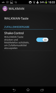 ...for activating Shake Control.