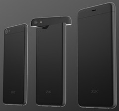 ZUK Z2 Android smartphone render showing rotating camera