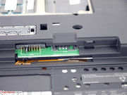 The SIM card slot is placed in the battery slot.