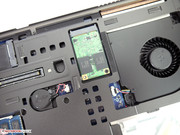 The operating system is stored on an mSATA SSD with a SATA II interface.
