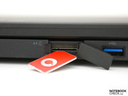 Typical of business laptops, the UMTS module is ready and waiting.