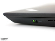 Turn the wireless connection on and off with the flick of a switch.