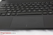 Large touchpad for a netbook