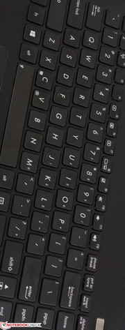 Keyboard layout is good, but offers subpar feedback and shallow travel