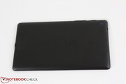Matte black back similar in color to the original Nexus 7