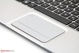 Touchpad with integrated mouse buttons