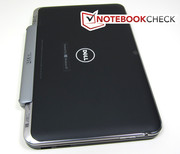 Combined with the keyboard dock, the tablet transforms into a full-blown notebook...