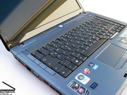 Acer also drew on the keyboard for the design of the notebook, for instance the shape of the space bar.