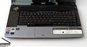 Therefore, the keyboard is no longer centred, so, significantly influencing the look of the Aspire 6920G.