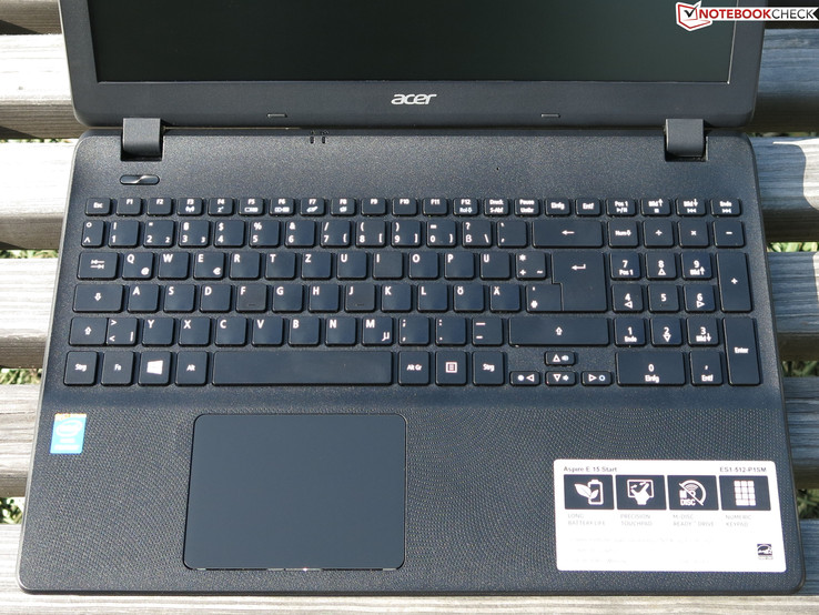Input device's of Acer's Aspire E15 ES1-512-P1SM