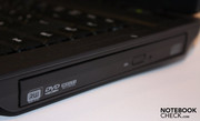 There is a DVD burner on the right. There is a DVD burner on the right.