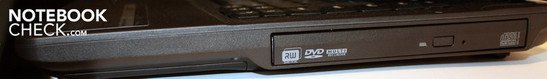 Right: DVD drive Right: DVD drive