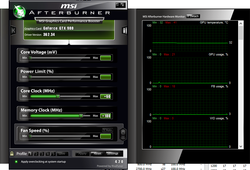 GPU comes pre-overclocked as shown on MSI Afterburner