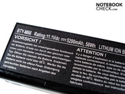 The battery is rather weak with 58 Wh.