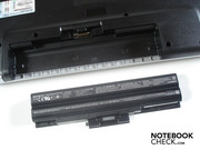 The battery is found in the case's back, as typical for notebooks