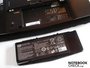 The battery has to be awkwardly pushed into the case's bottom The battery has to be awkwardly pushed into the case's bottom