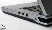 The Alienware Area-51 m15x offers a small but useful of ports. The Alienware Area-51 m15x offers a small but useful of ports.