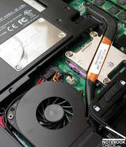 Working inside the notebook is a powerful Intel Core Extreme processor with 2.8GHz and a Geforce 8800M GTX made by nVIDIA. Working inside the notebook is a powerful Intel Core Extreme processor with 2.8GHz and a Geforce 8800M GTX made by nVIDIA.