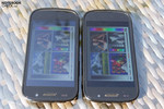 Super Clear (left) vs. AMOLED (right) Super Clear (left) vs. AMOLED (right)