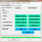 Crucial M4 in the AS SSD benchmark