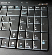 A numeric keypad is also included, although with smaller keys.