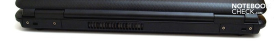 Rear: Kensington Security Slot, fan, Kensington Security Slot Rear: Kensington Security Slot, fan, Kensington Security Slot