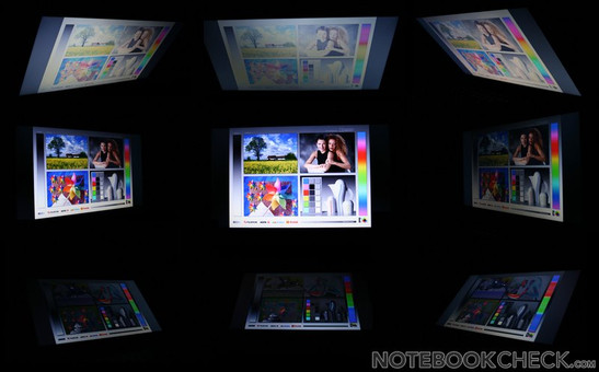 Viewing angles of the Toshiba Tecra A11-125 Viewing angles of the Toshiba Tecra A11-125