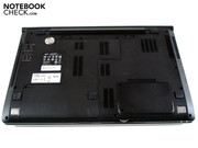 On the underside, there are two access panels On the underside, there are two access panels