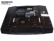 Only two screws have to be removed to open the base plate Only two screws have to be removed to open the base plate
