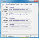 System information CPUZ Cache