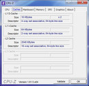 System info CPUZ Cache