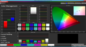 Color Management (optimized settings, target color space sRGB)