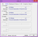 System info CPUZ Cache