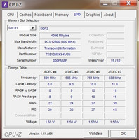 Systeminfo CPUZ RAM SPD Systeminfo CPUZ RAM SPD