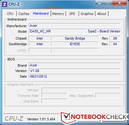 System info CPUZ System info CPUZ Mainboard