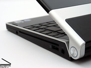 The optical drive is a slot-in unit and further contributes to the look of the notebook.
