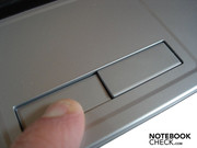 The touchpad keys can be pressed deeply into the case