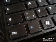 The crisp keystrokes make for a good keyboard.