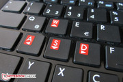 As is typical for MSI, WASD keys are marked separately.