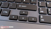 The cursor keys should have been raised a little more.