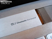 The Aspire 8943G comes with a 5.1 sound system The Aspire 8943G comes with a 5.1 sound system