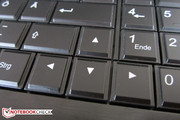 The enter key is also single-row on the German QWERTZ keyboard.