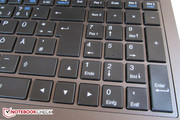 One arrow key is in the number pad.
